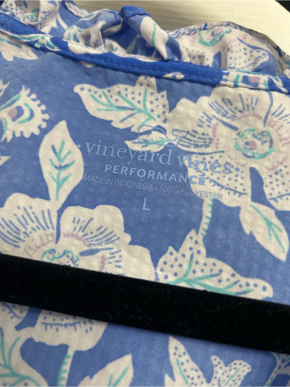 Vineyard Vines Blue Floral Ruffle Tassel Camisole - Picture 2 of 7